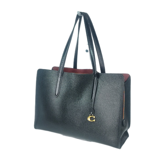 Coach Handbags - COACH Legacy Large Pebbled Leather Black Carryall 35 - Used/Good Condition